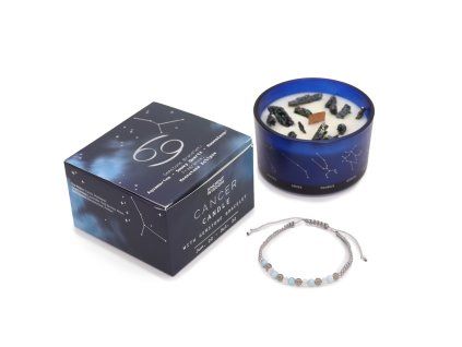 Zodiak svíčka s náramkem - Rak