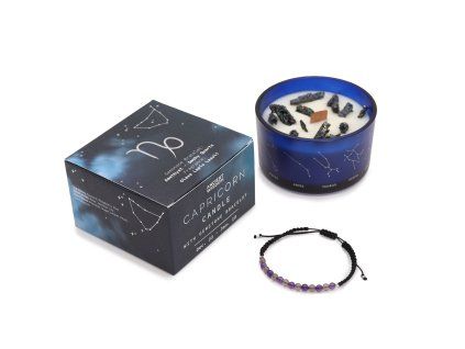 Zodiak svíčka s náramkem - Kozoroh